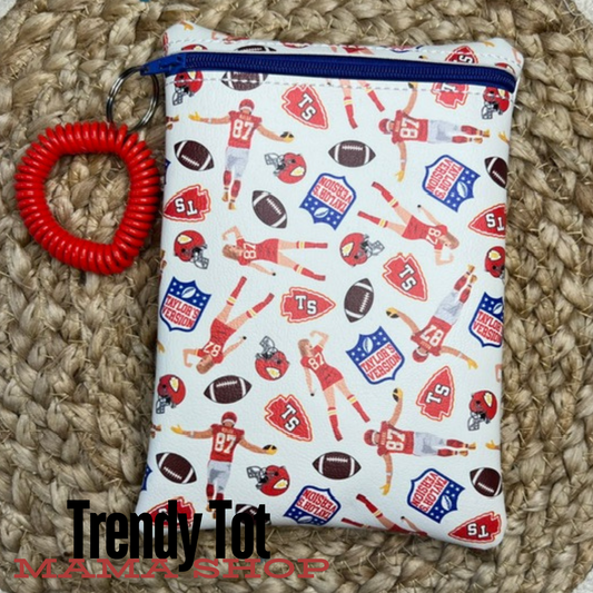 Swift and Football Zipper Pouch