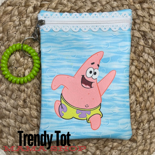 Patrick Star Fish Zipper Pouch