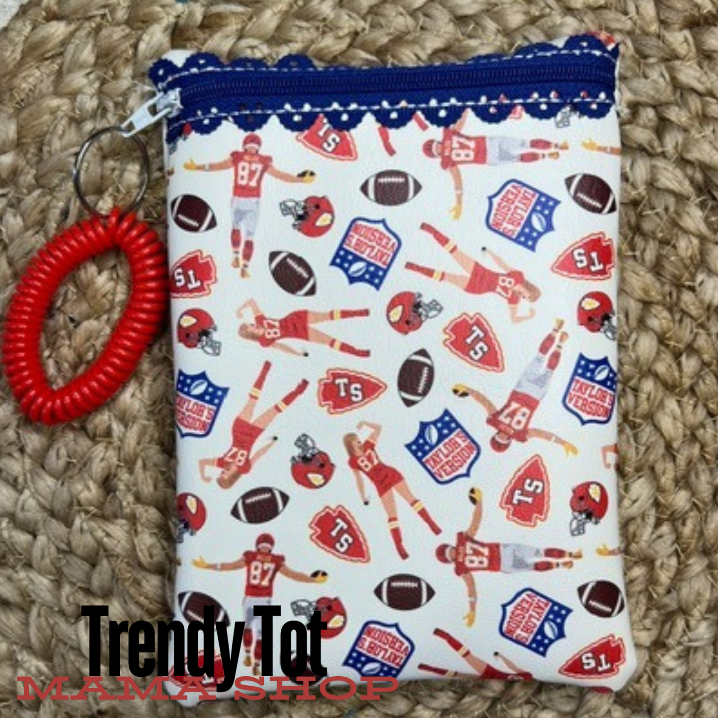 Swift and Football Zipper Pouch