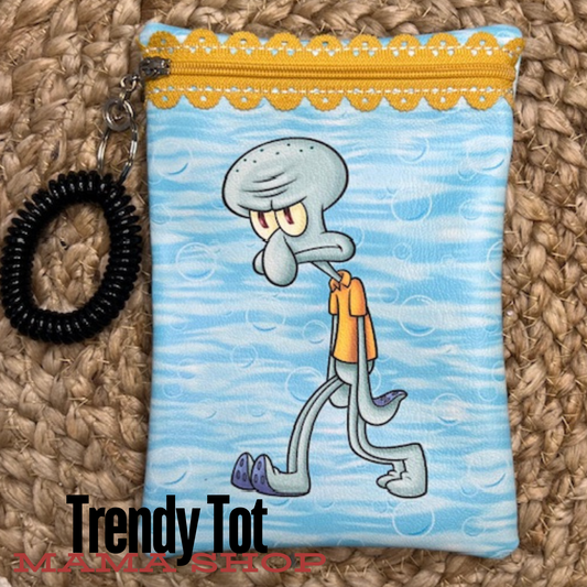 Squid Fish Zipper Pouch