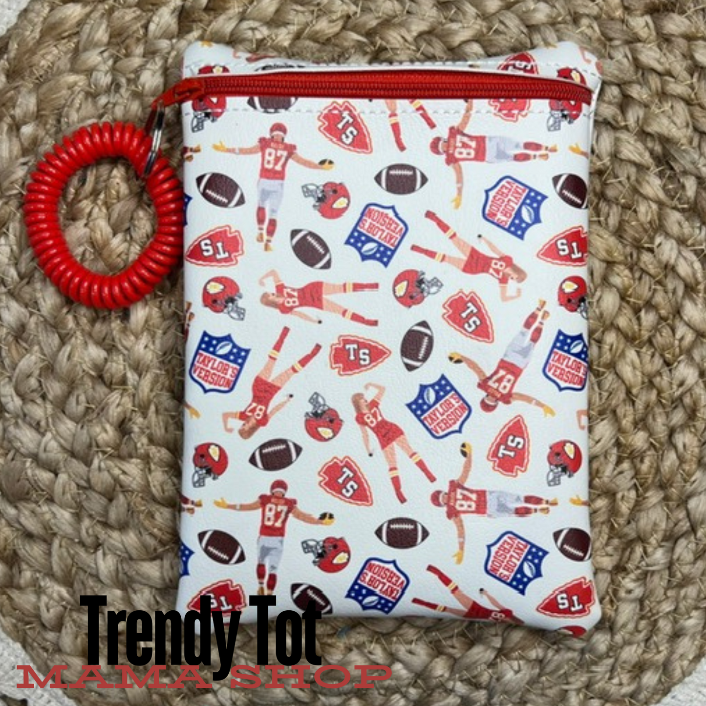 Swift and Football Zipper Pouch