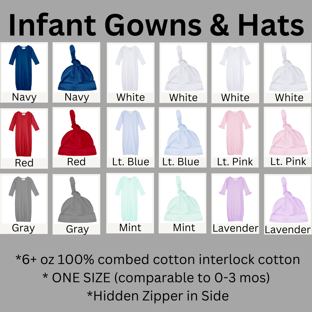 Handpicked for Earth Baby Gown with Matching Hat