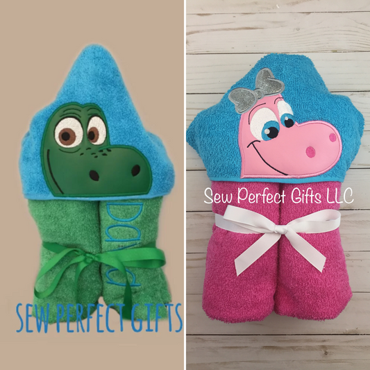 Dinosaur Hooded Bath Towel