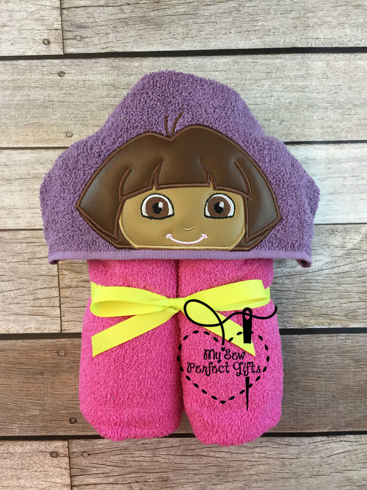 Girl Explorer Hooded Bath Towel