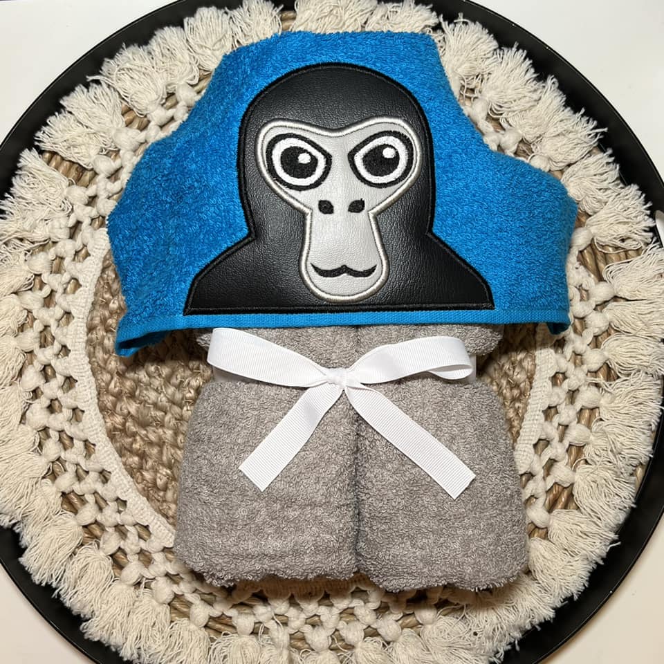 Gorilla Tag Hooded Bath Towel