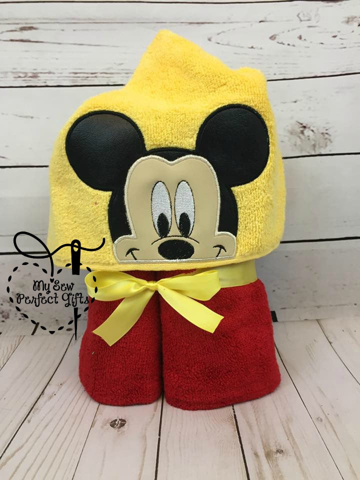 Mouse Friends Hooded Bath Towel