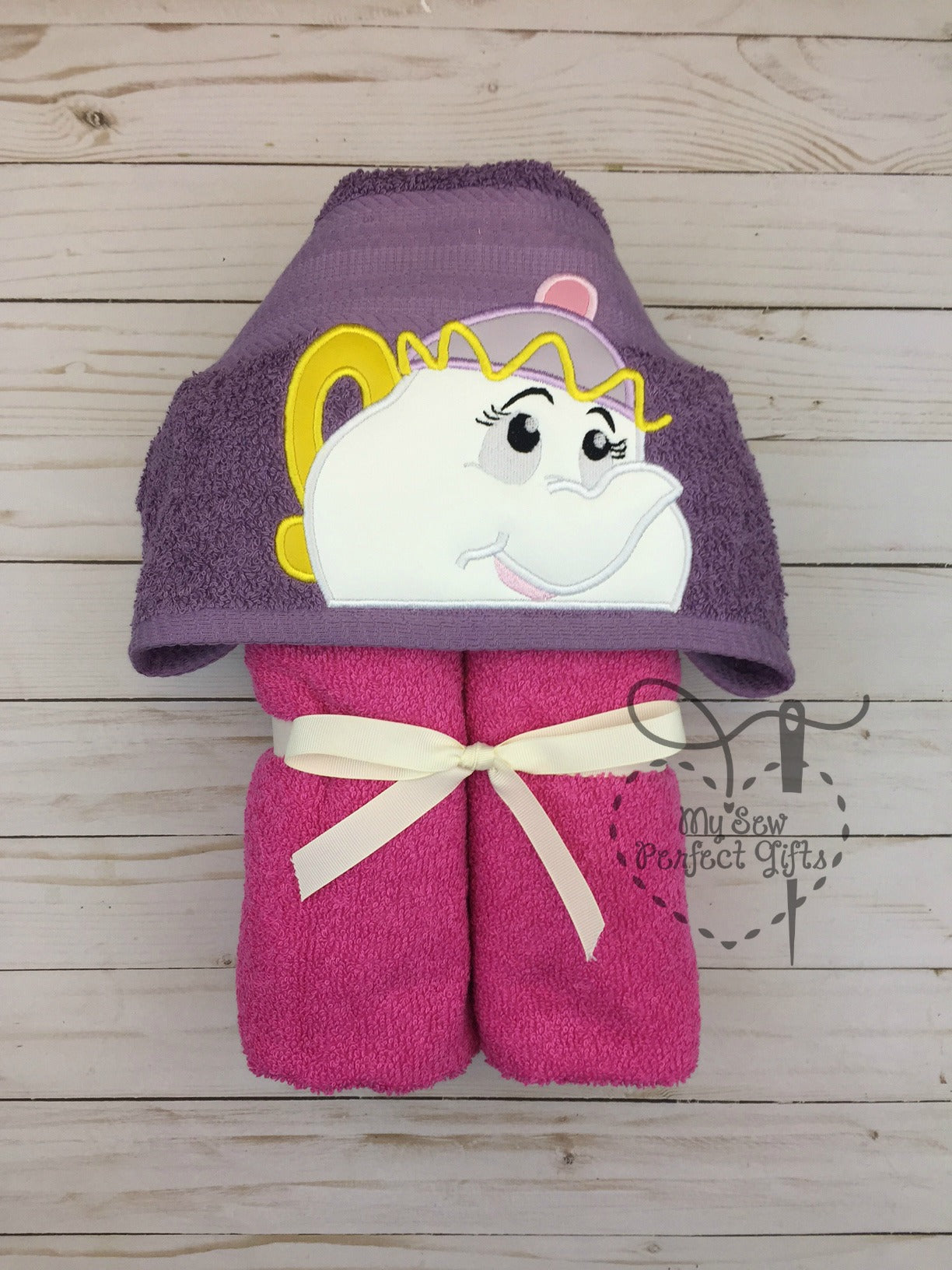 Beauty Princess and the Beast Hooded Bath Towel