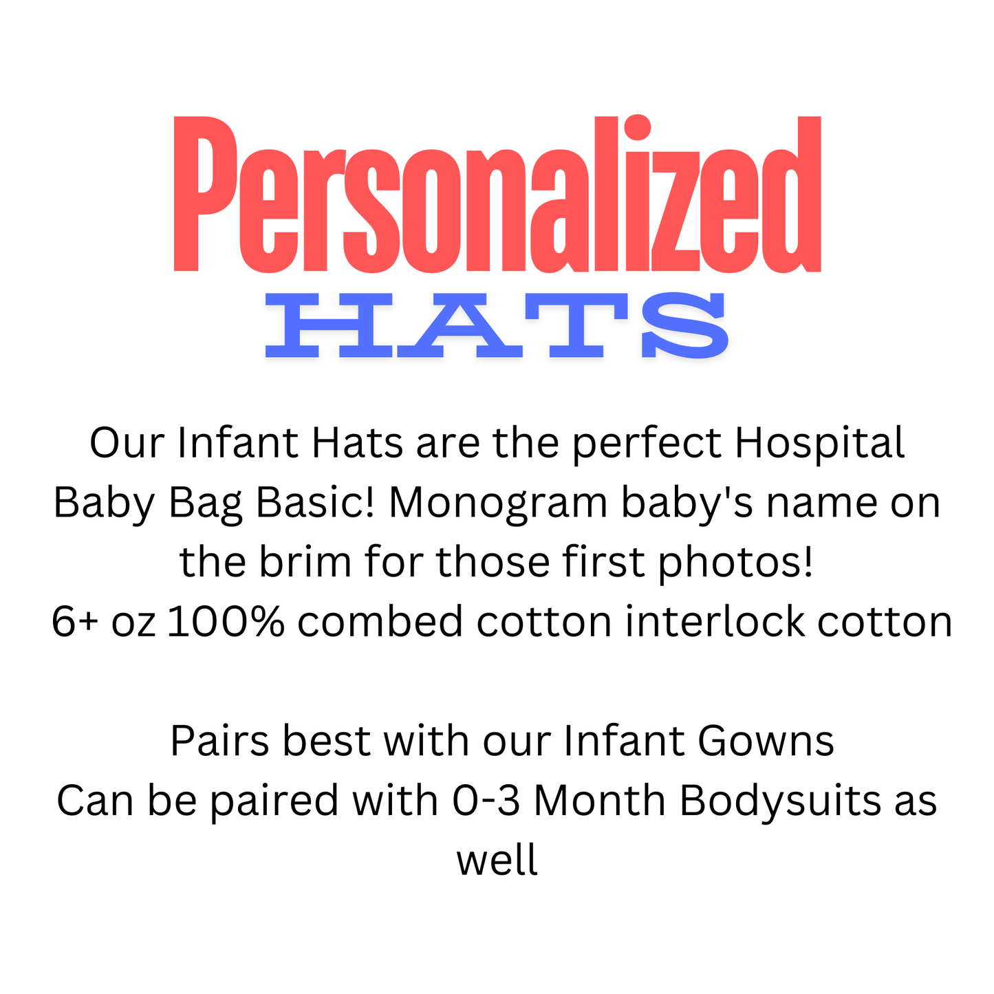 Personalized Baby Knotted Hat