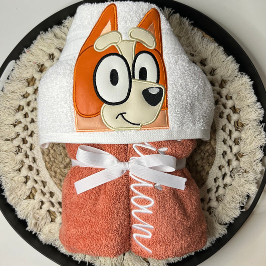 Bingo Dog Hooded Bath Towel