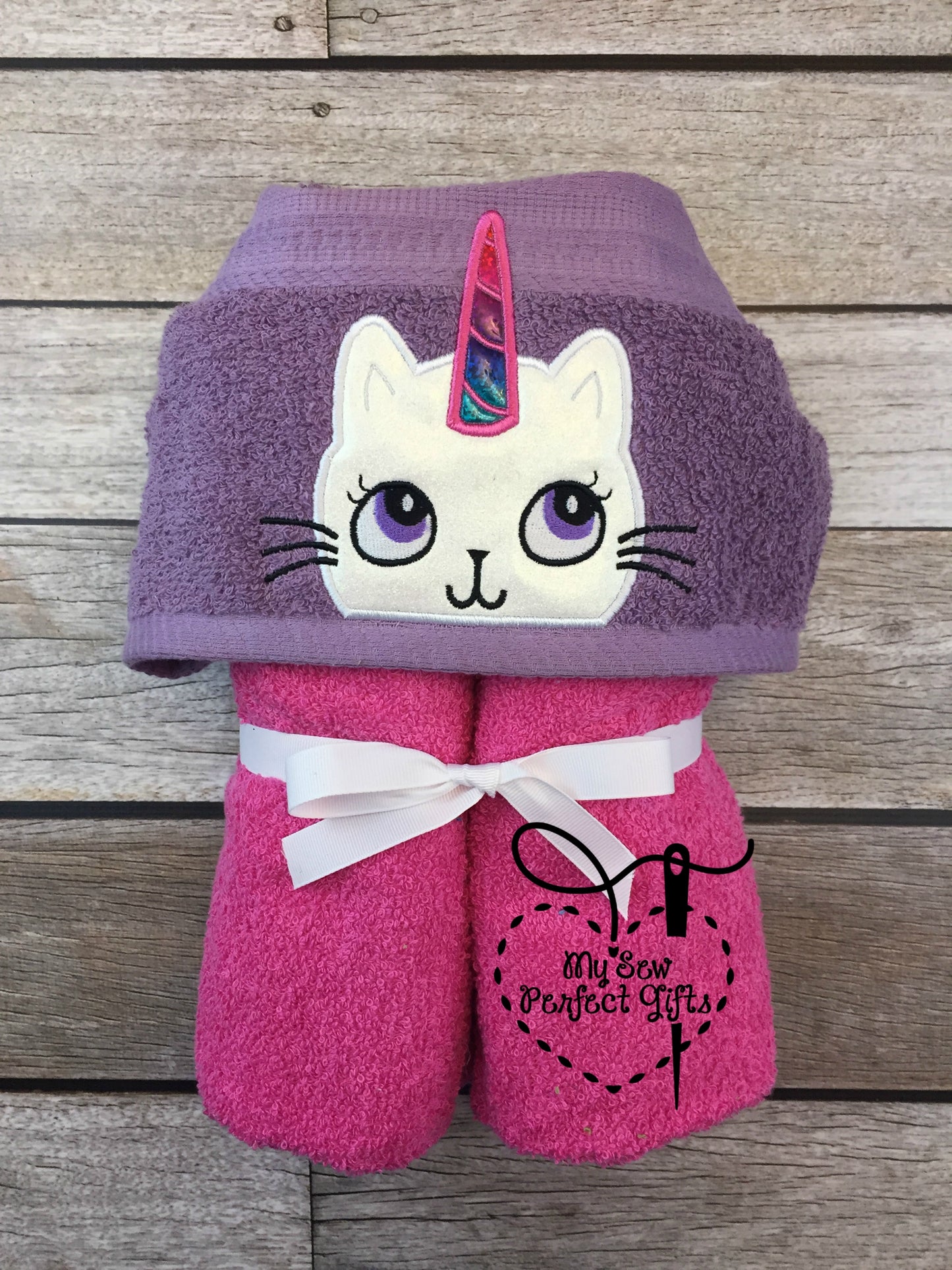 Caticorn Hooded Bath Towel