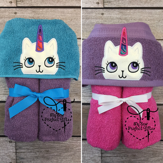 Caticorn Hooded Bath Towel