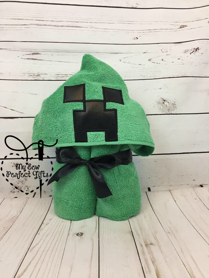 Mining Craft Hooded Bath Towel