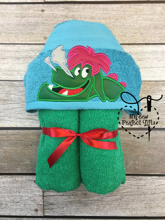 Dragon Hooded Bath Towel