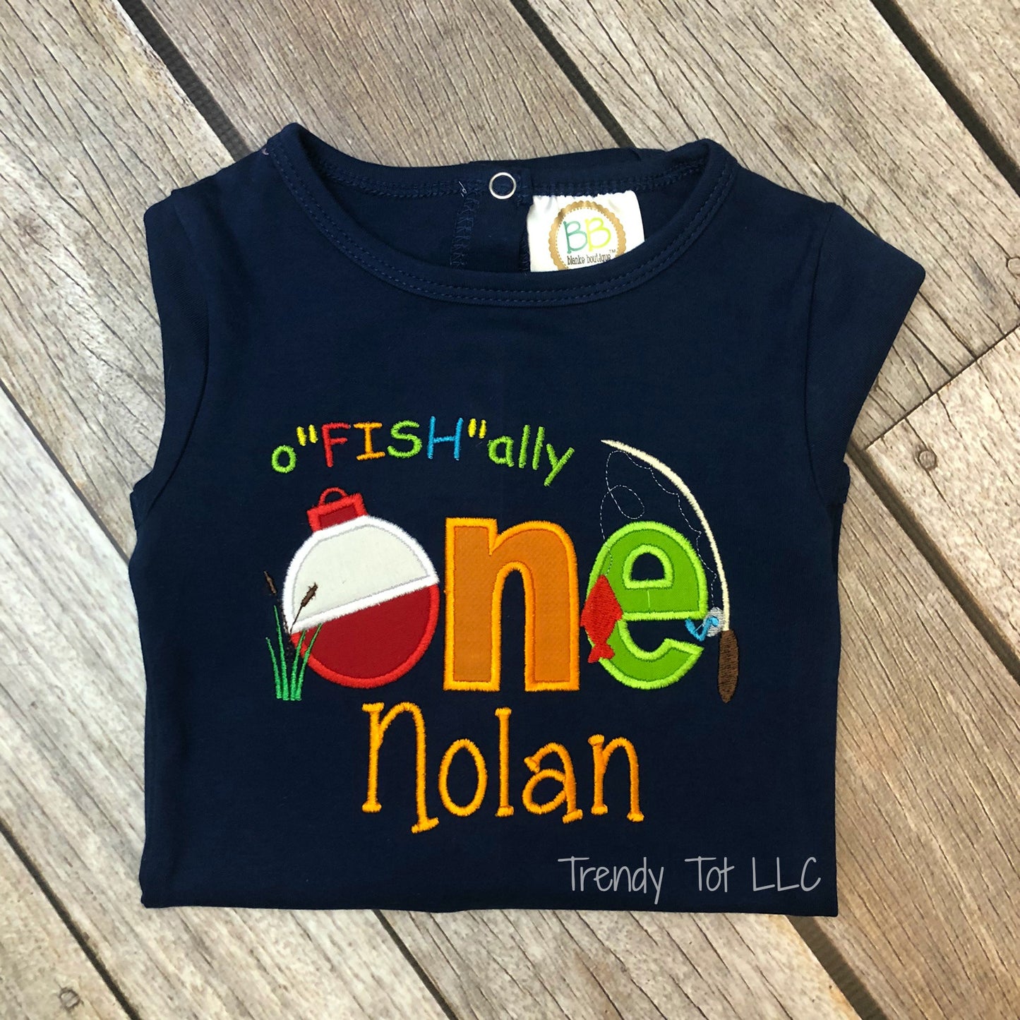 o"FISH"ally One Birthday Bodysuit