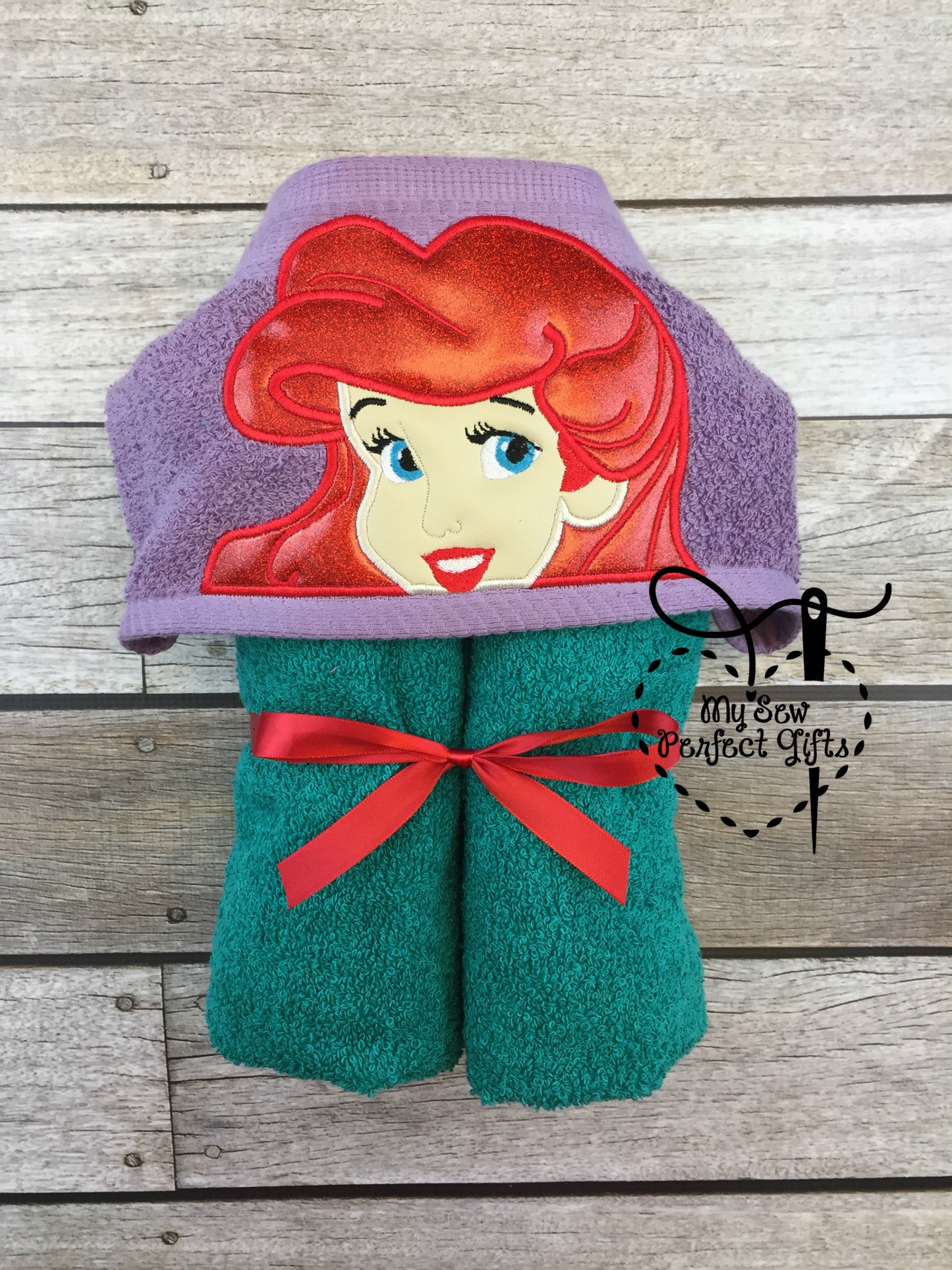 Mermaid and Friends Hooded Bath Towel