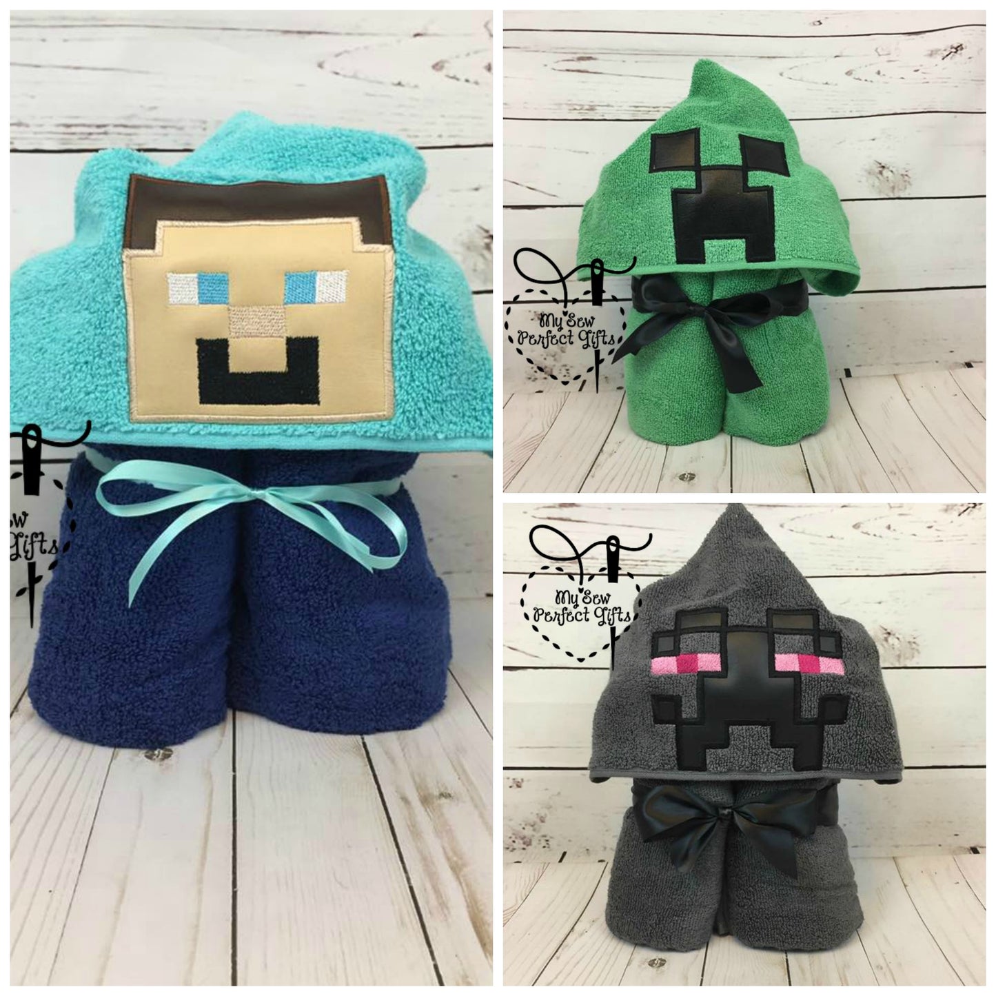 Mining Craft Hooded Bath Towel