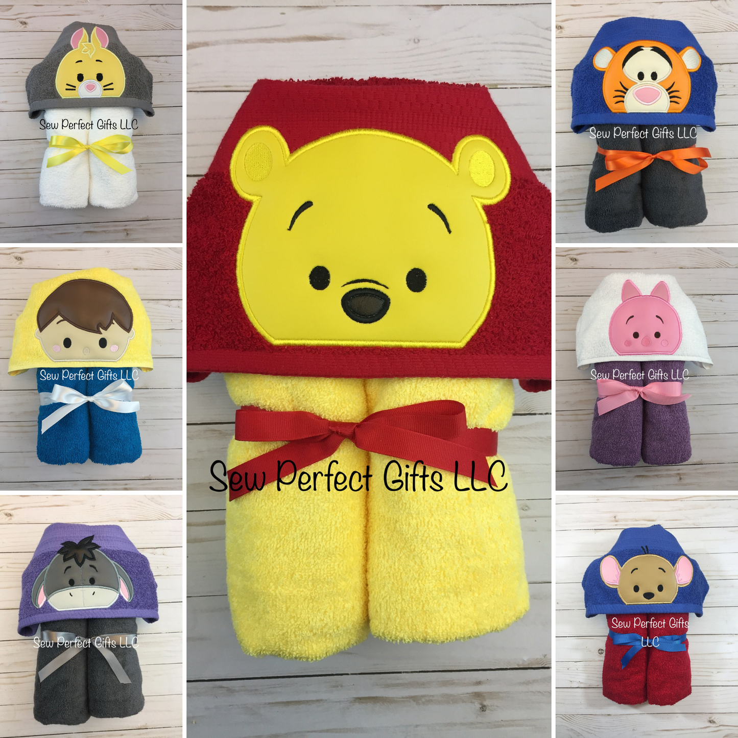 Pooh and Friends Hooded Bath Towel