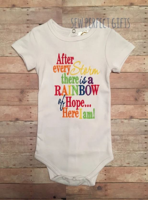 After every storm there is a RAINBOW of hope Bodysuit