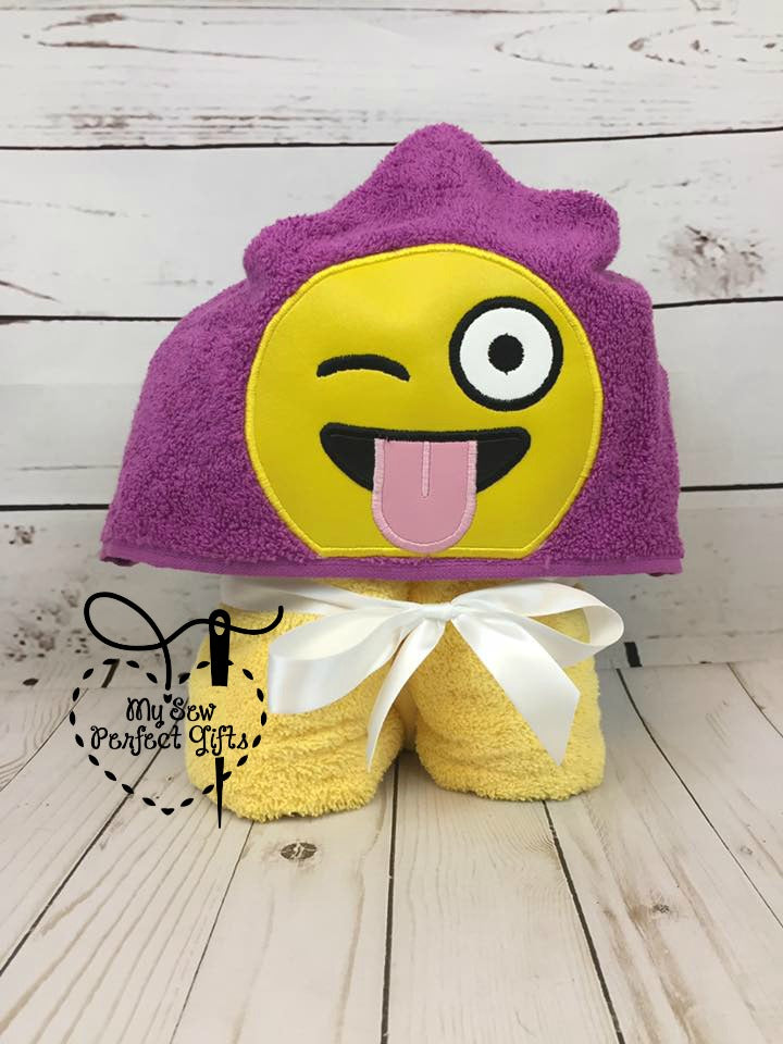 Emoji Hooded Bath Towel